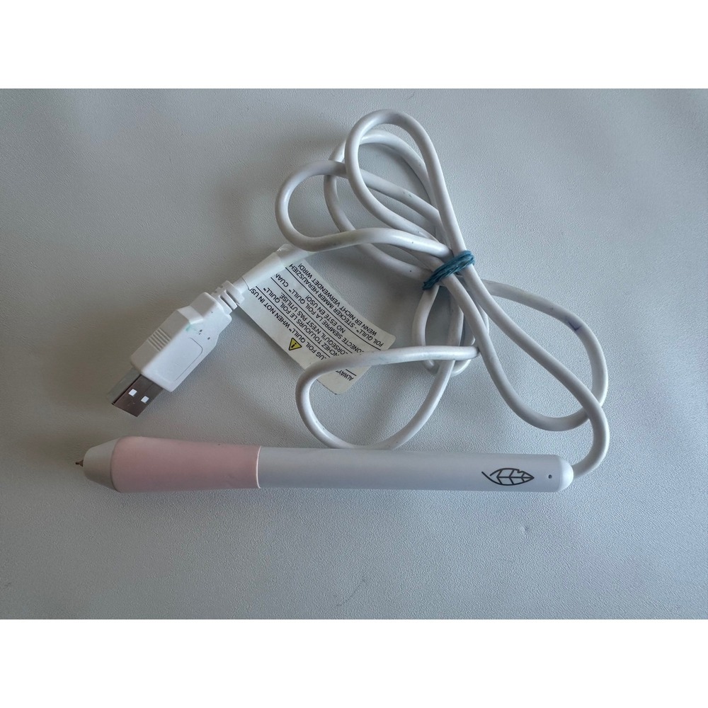 We R Memory Keepers Foil Quill Fine Tip USB Heat Activated Pen Pink White TESTED